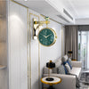 Nordic Creative Light Luxury Double-Sided Wall Clock