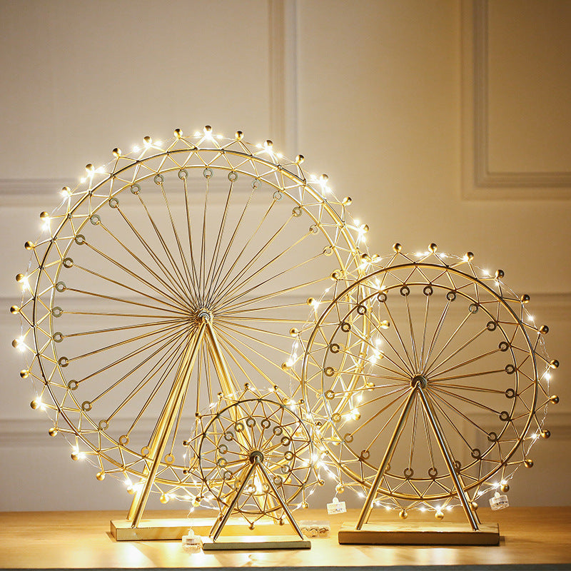 Creative Personality Light Luxury Rotating Ferris Wheel Ornament