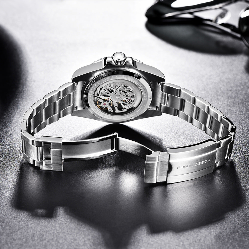 Swiss Design PAGANI Steel Band Mechanical Watch