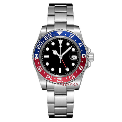 Swiss Design 40mm automatic mechanical watch GMT