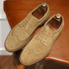 New Vintage Engraving Suede Leather Breathable Shoes Men