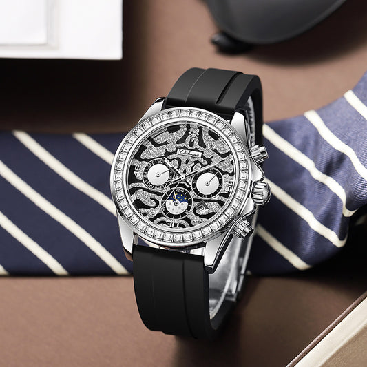 Luxury Sun Moon Star Automatic Mechanical Men’s Watch Luxury Sun Moon Star Automatic Mechanical Men’s Watch