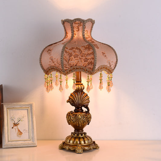 European-style Bedroom Light Luxury Living Room RETRO Study Table Lamp