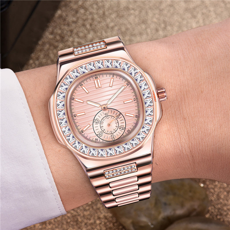 Mens Fashion Alloy Luxury Brand Diamond