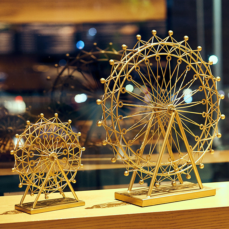 Creative Personality Light Luxury Rotating Ferris Wheel Ornament