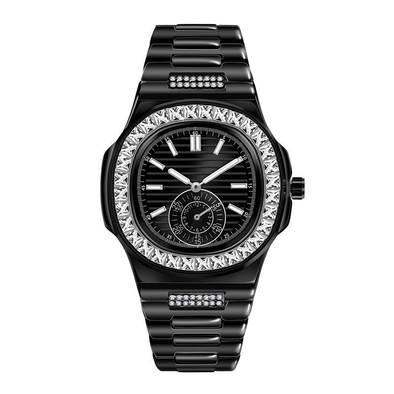 Mens Fashion Alloy Luxury Brand Diamond