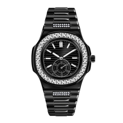 Mens Fashion Alloy Luxury Brand Diamond