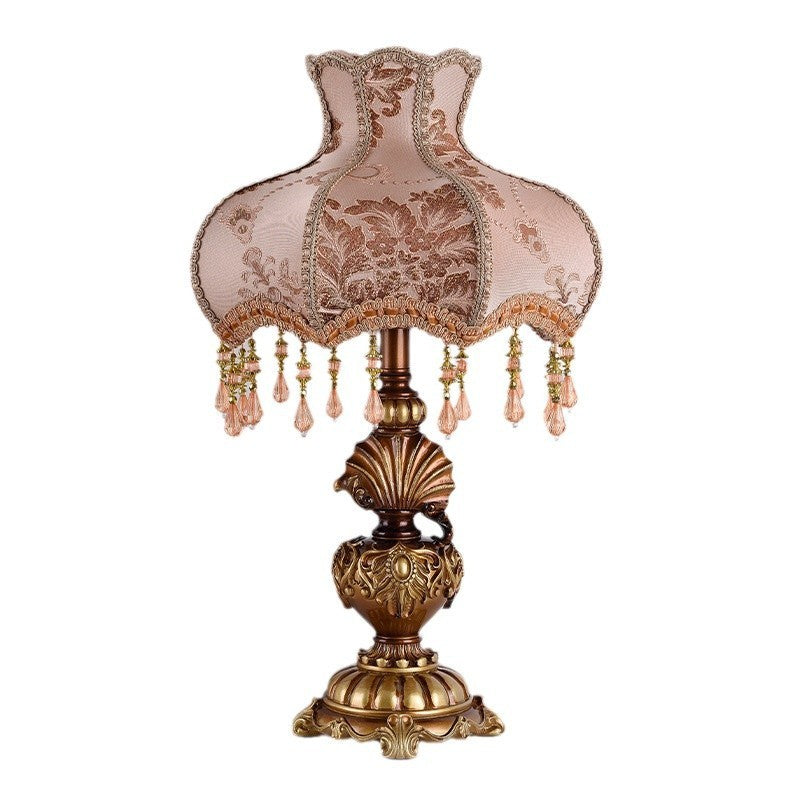 European-style Bedroom Light Luxury Living Room RETRO Study Table Lamp