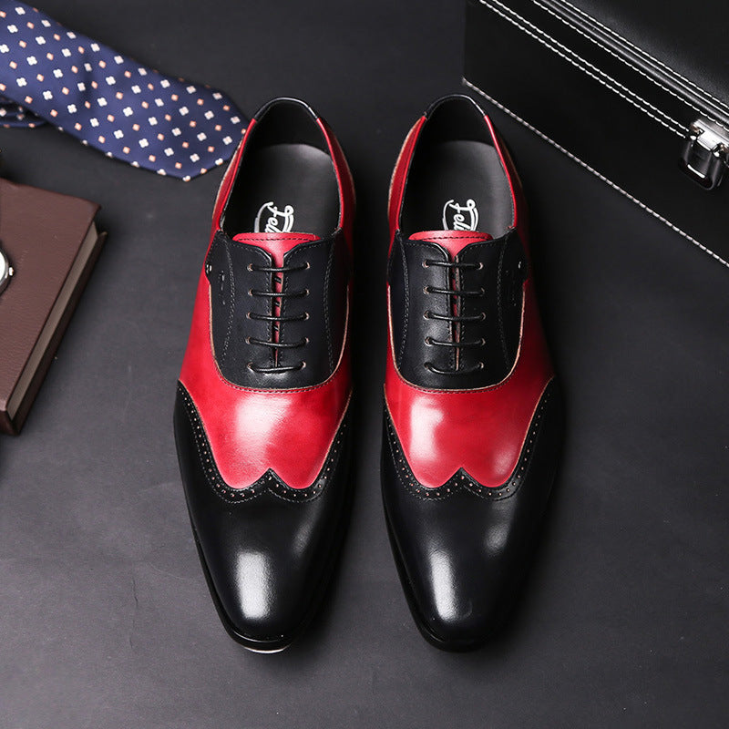 Genuine  Leather Formal Business Leather Shoes Men