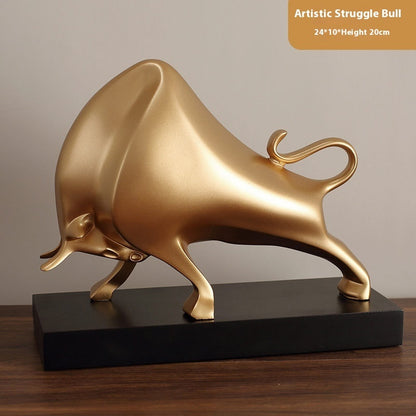 Light Luxury Cow Ornaments Home Ornament TV Cabinet Hallway Office